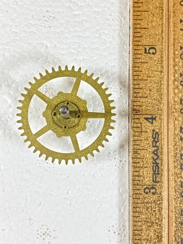 Sessions Clock Movement Time Side 4th Wheel (See Pics To ID Movement)   (KD1083)