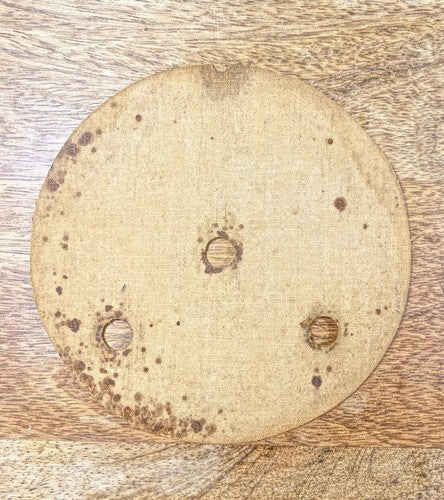 Old 4 3/4 Inch New Haven 8 Day Clock Dial (Canvas?) (KD255)