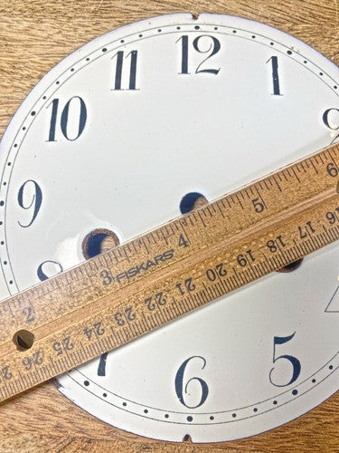 Old 144.7mm Dia Hamburg American (HAC) Clock Porcelain Dial Pan   (KD578)