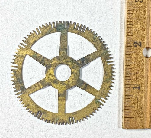 Antique Clock Movement Count Wheel  (61.56mm Dia, 10.31mm Inner Dia) (KD218)