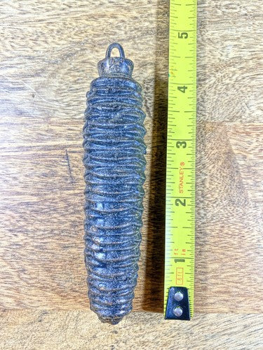 Cuckoo Clock Cast Iron Pine Cone Weight 266g, 4.5 Inches Long    (WT005)