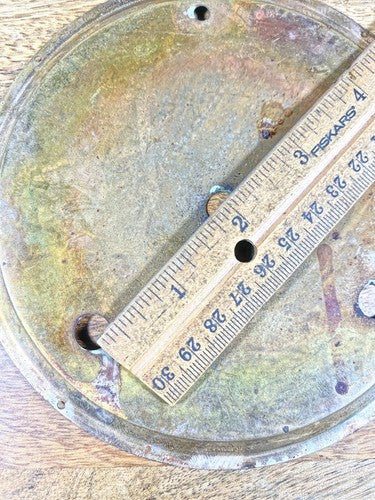 Ingraham 8 Day Clock Dial Pan Metal (KD018)