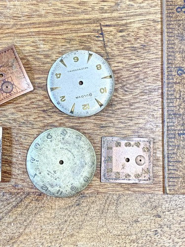 Assorted Lot Of Old Watch Dials (Lot Of 5) (KD2275)