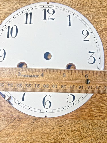 Old 144.7mm Dia Hamburg American (HAC) Clock Porcelain Dial Pan   (KD578)