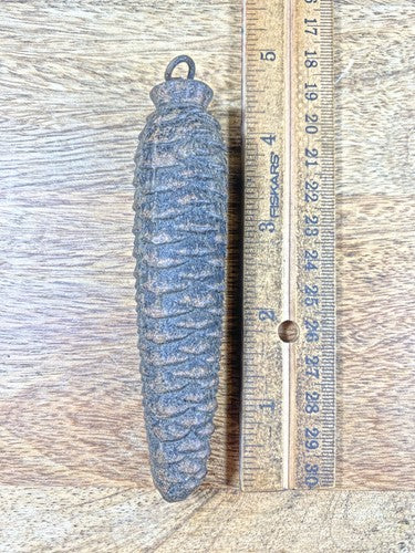 Cuckoo Clock Cast Iron Pine Cone Weight 256g, 4.7 Inches Long (KD1474)