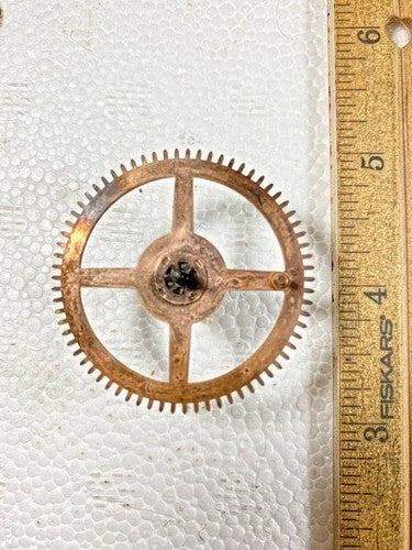Ingraham (Stamped Oct 78 / Nov 79) Clock Movement Strike Side 4th Wheel  (K9777)