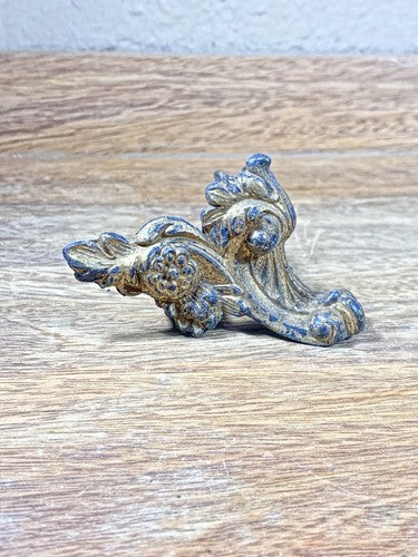 Antique Black Mantel Clock Claw Foot (Lot KD1583)