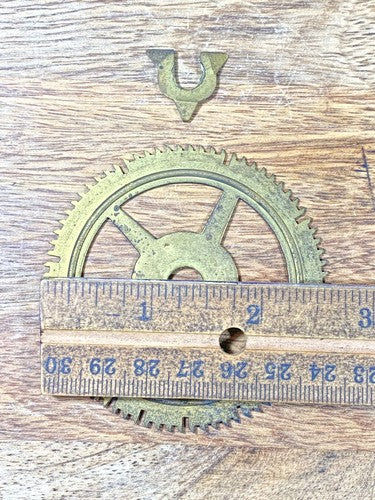 Birge & Fuller Clock Movement Count Wheel (See Pics To ID) (KD1568)