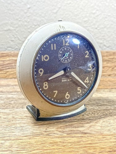 Westclox Style 6 Baby Ben Model 61-V Ivory Case Alarm Clock 1949-1956  (K9942)