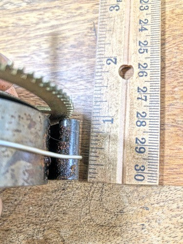 Old Baden Clock Movement Time Side Main Wheel (See Pics To ID) (K8830)