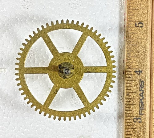Seth Thomas Clock Movement (No. 44 ?/ See Pics) Time Side 2nd Wheel (KD681)