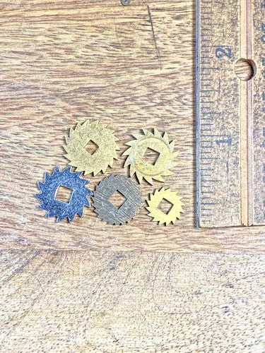 Assorted Lot Of Old Clock Movement Click Wheels (Lot Of 5) (KD2081)