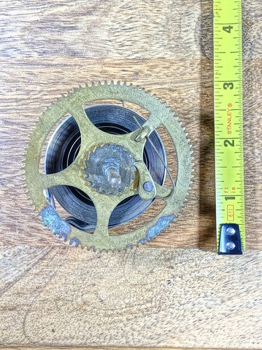 Gilbert Clock Movement (Stamped 24) Time Side Main Wheel (See Pics)   (KD1161)