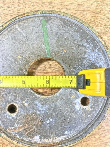 Old Metal Clock Dial Pan 6 7/16 Inches Diameter  (KD1106)