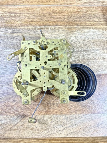 Old New Haven Pendulum Rod And Spring  (See Pics to ID Movement)  (KD1209)