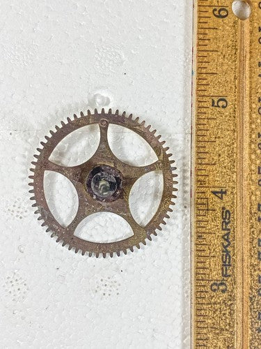 Gilbert Kitchen Clock Movement Strike Side 4th Wheel (See Pics To ID) (KD1614)