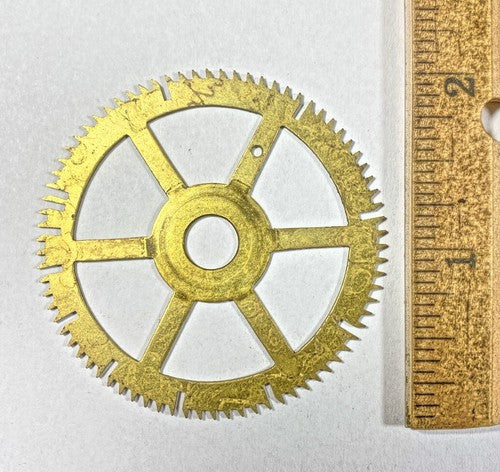 Antique Clock Movement Count Wheel  (52.06mm Dia, 8.15mm Inner Dia) (KD249)