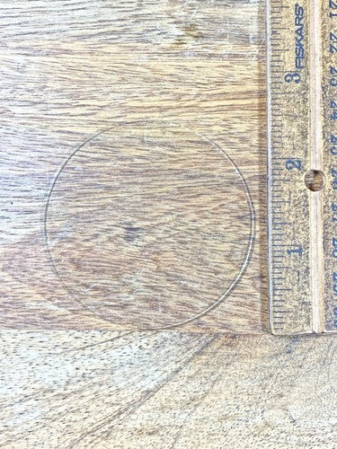 2.43 Inches Diameter Flat Clock Glass  - Vintage Clock Parts KD1649