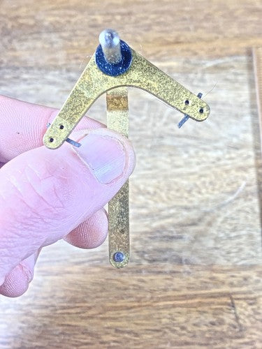 Clock Movement Verge (39.1mm Length, 24.3mm Between Teeth, 0.8mm Pivot) (KD1466)