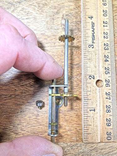 Ingraham (Stamped 2 25) Clock Movement Bridge (See Pics To ID)    (K8955)