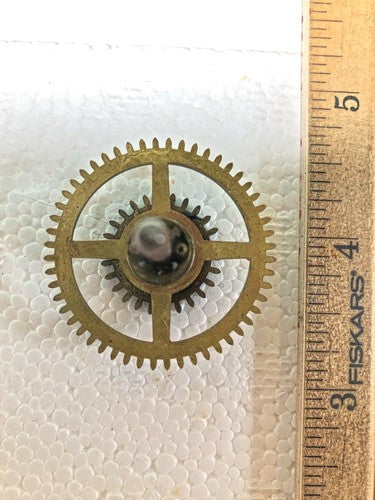 Old Baden Clock Movement Strike Side 2nd Wheel (See Pics To ID Mvmt) (K8823)