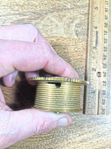 Unknown Make Clock Cable Drum 55mm Diameter Gear 31.72mm Shaft (K9513