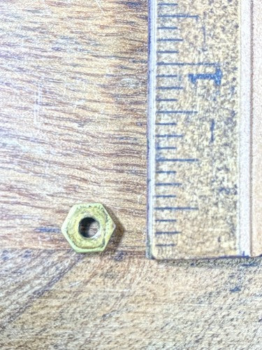 Ingraham (Stamped 6 00) Clock Movement Plate Nut (See Pics To ID Mvmt) (KD1499)