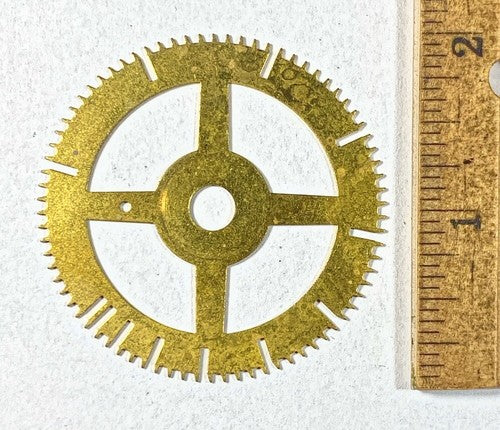 Antique Clock Movement Count Wheel  (51.03mm Dia, 6.68mm Inner Dia) (KD199)