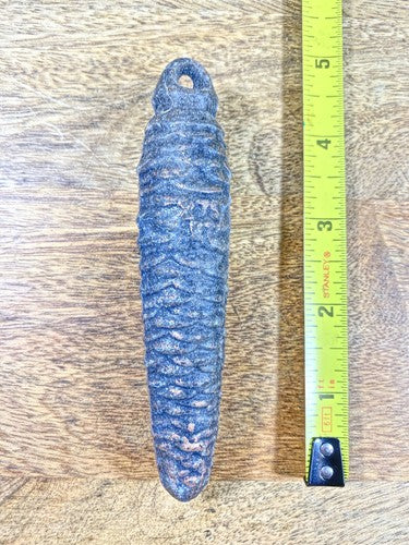 Cuckoo Clock Cast Iron Pine Cone Weight 264g, 4.8 Inches Long   (KD1232)