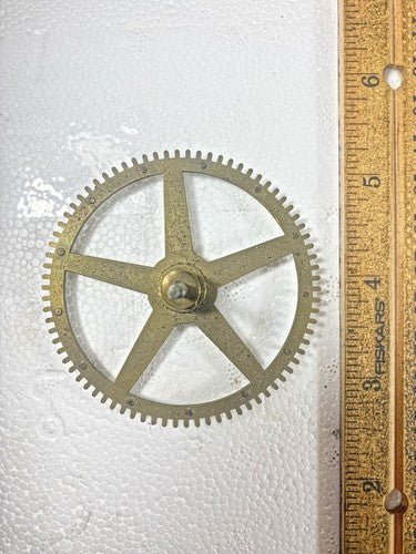 JC Brown Clock Movement (8Day) Time Side 2nd Wheel (KD1442)