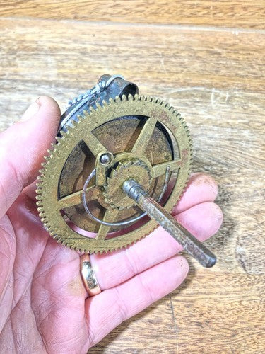 Antique Baden Clock Movement Strike Side Main Wheel (See Pics To ID) (K8831)