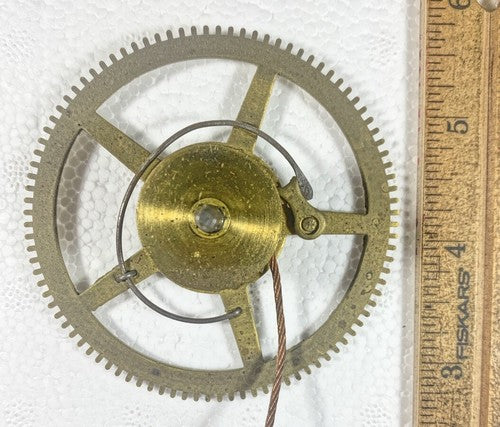 Unbranded 30 Hour Clock Movement Time Side Main Wheel (See Pics To ID) (KD508)