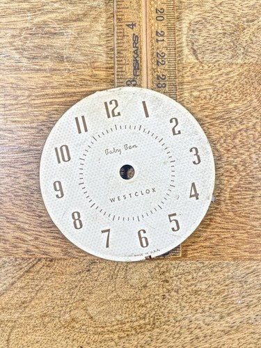 Vintage Baby Ben Alarm Clock Dial Pan   (KD1496)