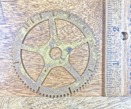 Antique Clock Movement Count Wheel  (65.56mm Dia, 9.25mm Inner Dia) (KD271)