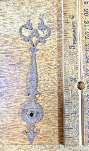 Antique Clock Hand 3 15/16 Inches Long (Tip Broken) (Arbor 2.06mm X 2.04)(KD590