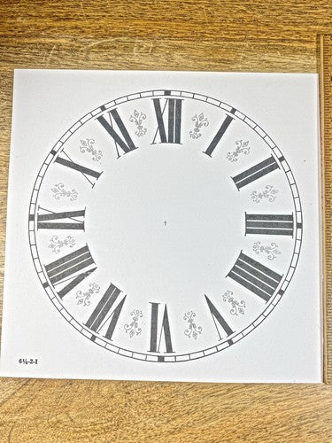 6 5/16 Inches Diameter Clock Paper Dial, Roman Numbers  (Lot 217)