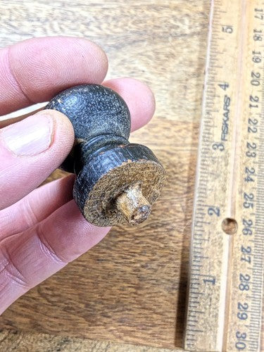 Old Clock Finial 2 Inches Tall, 1 1/8 Inch Diameter, 5/16 Inch Shaft    (K9718)