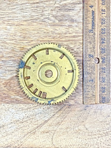 Antique Clock Movement Count Wheel  (69.64mm Dia, 8.11mm Inner Dia) (KD2178)