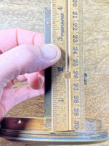 Antique Clock Bezel W/ Beveled Glass (116.00mm Dia, 92.95mm Inner Dia) (KD395)