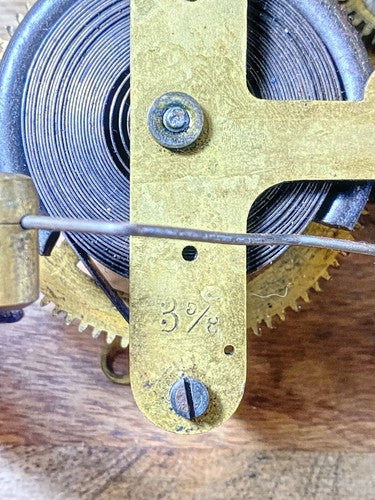 Seth Thomas Clock Movement (No. 44 ?/ See Pics) Strike Side Fan (KD803)