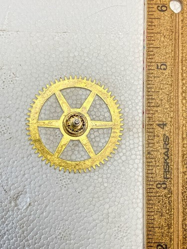 New Haven Clock Movement Time Side 2nd Wheel (See Pics to ID Mvmt) (KD2196)