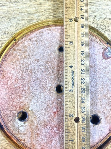 Old 6.43 Inch Or 163.3mm Diameter Metal Clock Dial Pan    (KD144)