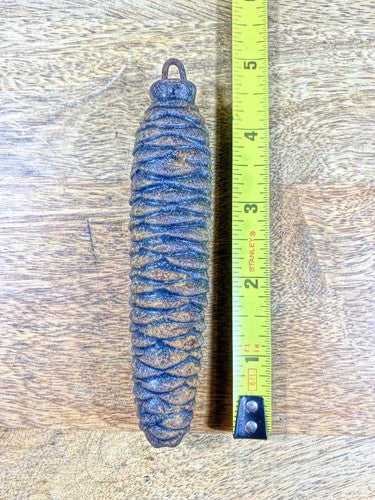Cuckoo Clock Cast Iron Pine Cone Weight 285g, 4.8 Inches Long     (KD1237)