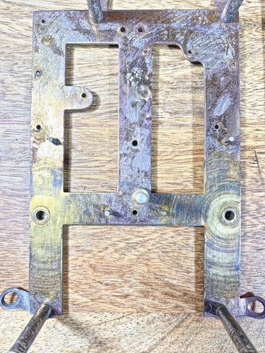 Gilbert Kitchen Clock Movement Back Plate (Pivots Look Good)  (KD1625)
