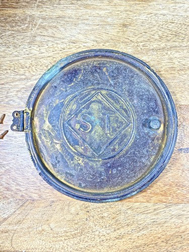 Antique Seth Thomas Clock Metal Back Door (5.25 Inch Or 133mm Diameter) (KD871)