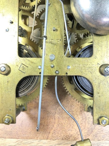Gilbert Clock Movement (Stamped 1913) Strike Side 3rd Wheel (See Pics)  (K7828)