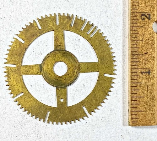 Antique Clock Movement Count Wheel  (51.03mm Dia, 6.58mm Inner Dia) (KD230)