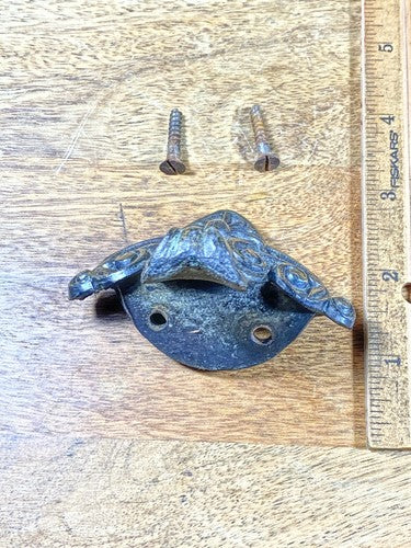 Antique Ingraham Curved Black Mantle Clock Foot  (KD613)