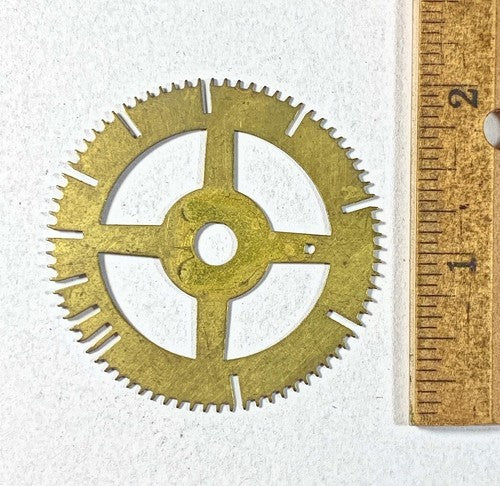 Antique Clock Movement Count Wheel  (50.99mm Dia, 6.55mm Inner Dia) (KD203)