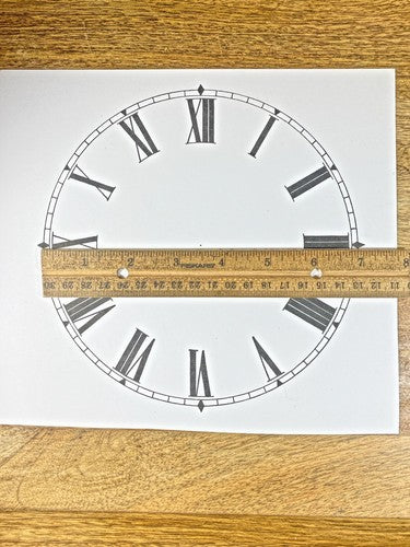 6 15/16 Inches Diameter Clock Paper Dial, Roman Numbers  (Lot 220)